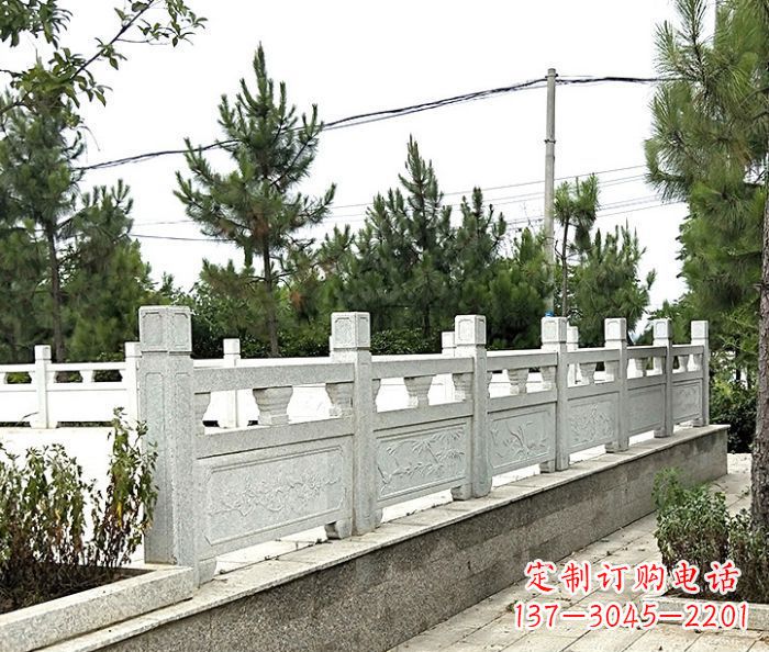 昆明公园景观大理石栏板石雕 (10)