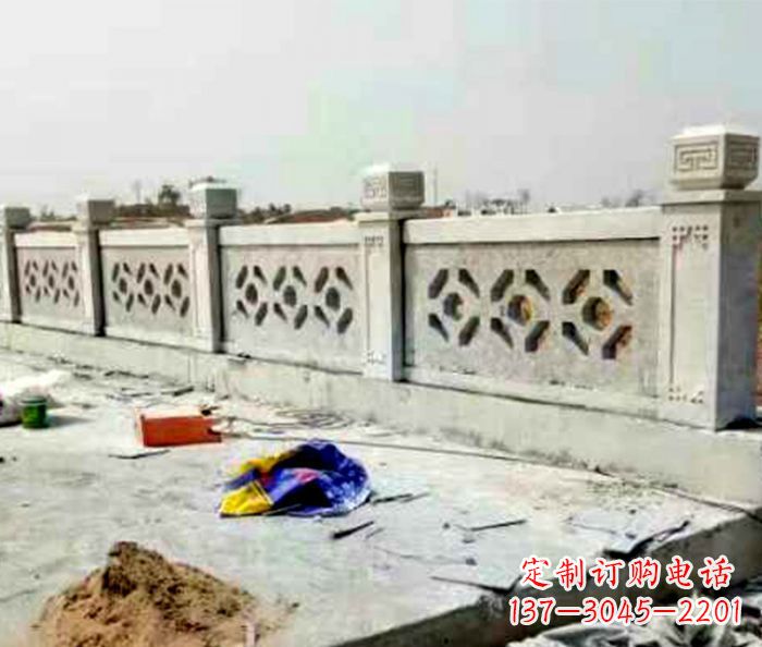 昆明公园景观大理石栏板石雕 (8)