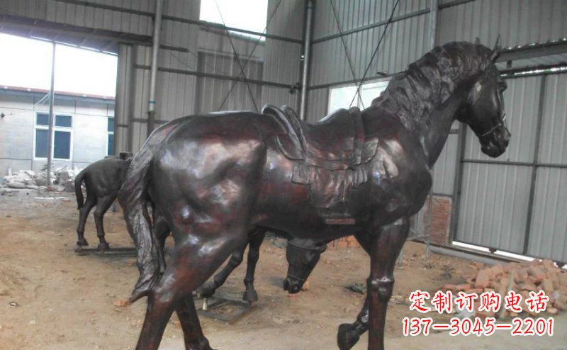 昆明公园铜马动物铜雕
