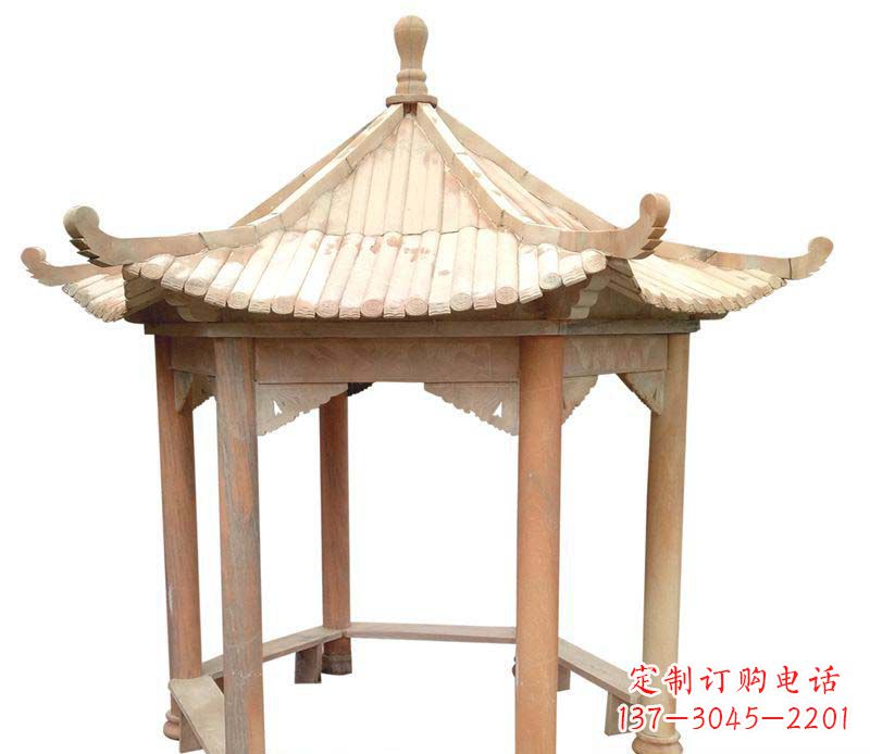 昆明精美六角凉亭雕塑