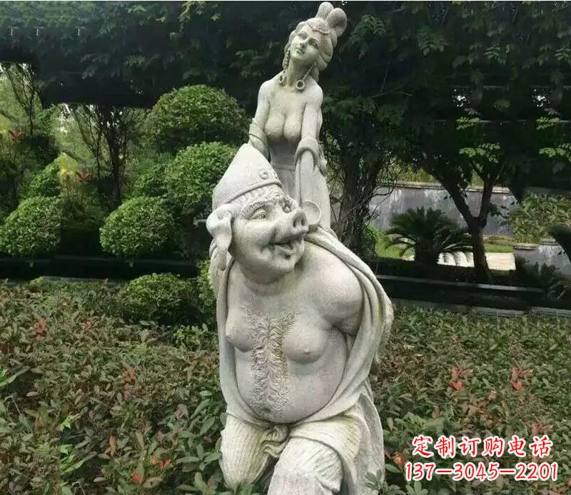 昆明纪念猪八戒,收藏高端石雕猪八戒塑像