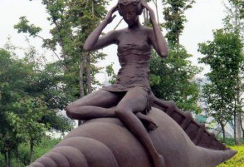 昆明海螺姑娘铜雕——让美丽长存记忆