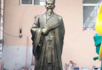 昆明中领雕塑经典传承，诸葛亮铜雕！