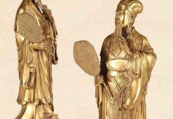 昆明中领雕塑专业铸造诸葛亮铜雕
