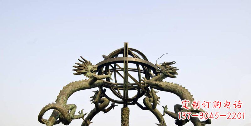 昆明传承中国古代文化,浑天仪铜雕——让精致的往事重现