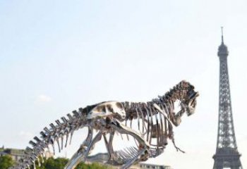 昆明精美不锈钢恐龙雕塑
