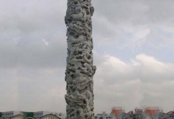昆明精美仿古盘龙柱石雕