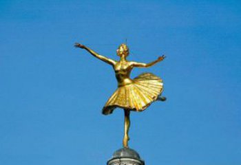昆明精美手工跳芭蕾舞的西方女人铜雕