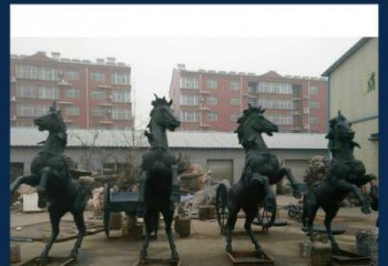 昆明中领雕塑推出的优雅动物铜雕飞马，以其出色…