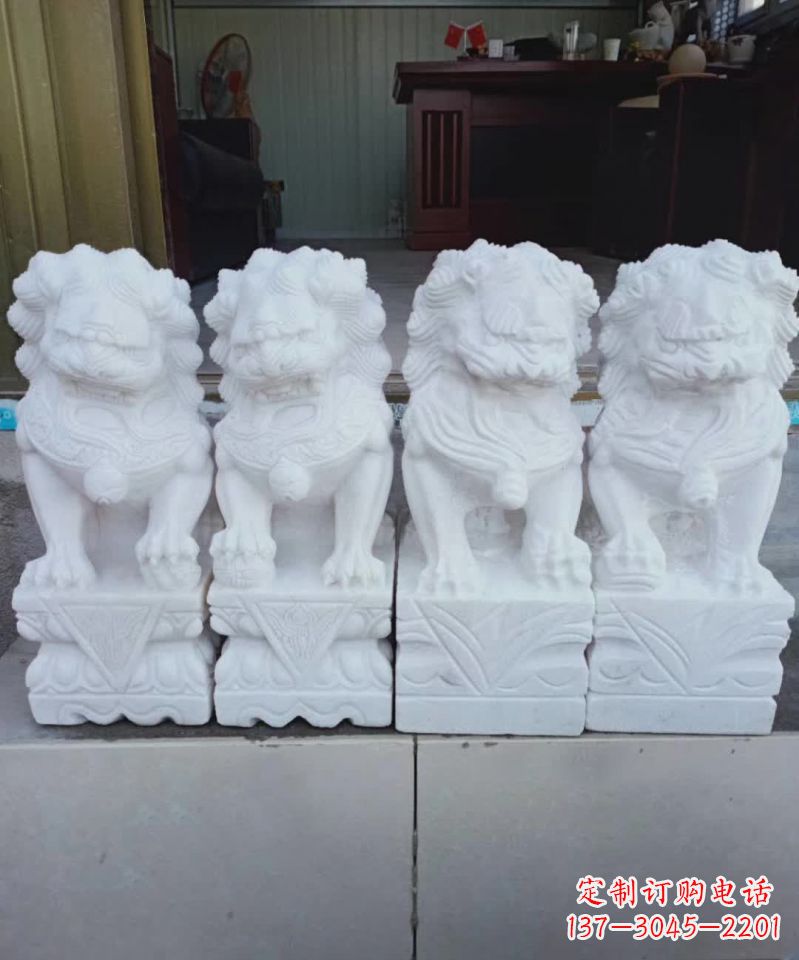 昆明汉白玉狮子雕塑1