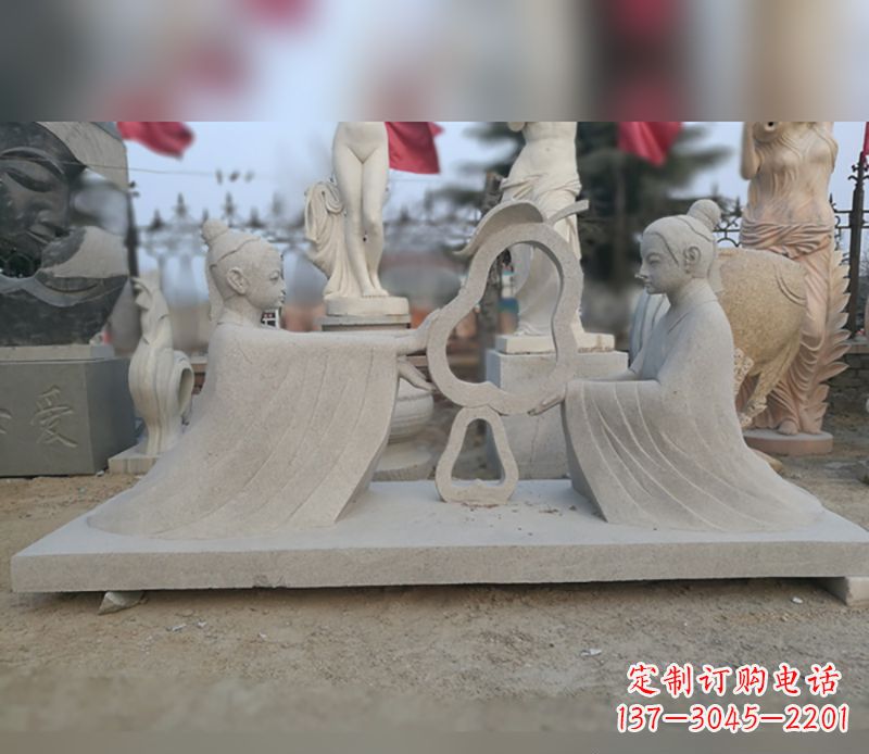 昆明选择传统工艺,重现古代大臣孔融的精致雕塑