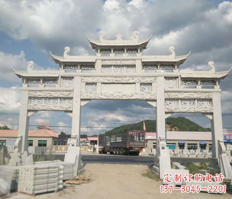昆明精美大理石牌坊石雕——给您的家园增添优雅气质