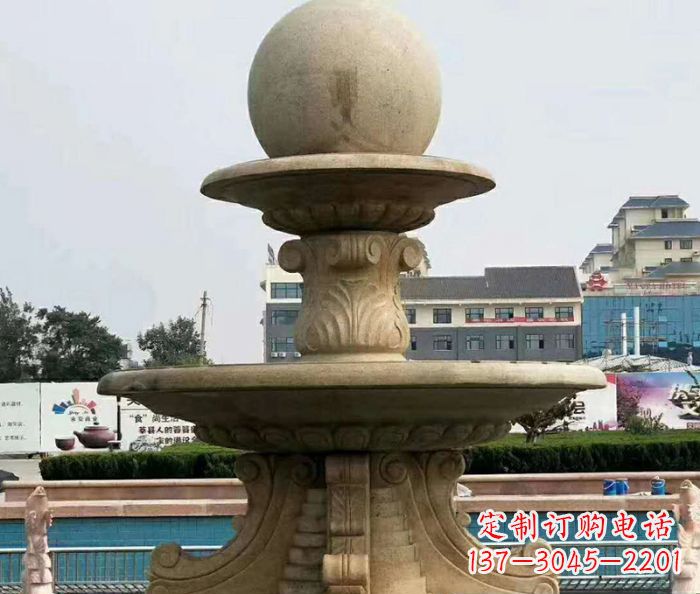 昆明砂岩大型喷泉石雕 (2)