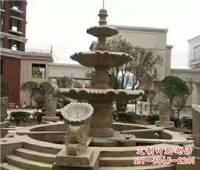 昆明砂岩大型喷泉石雕