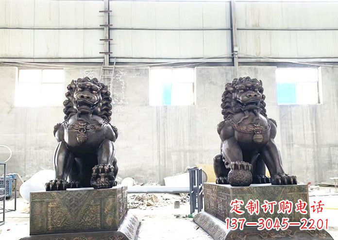昆明中领雕塑专业生产高端铜狮子雕塑。狮子雕塑…