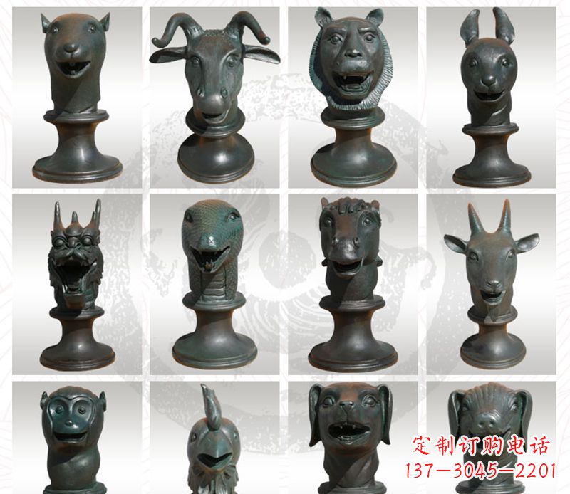 昆明限量版十二生肖铜雕塑