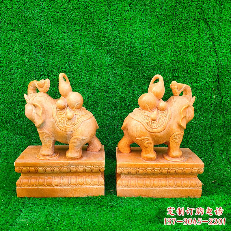 昆明石雕的大象