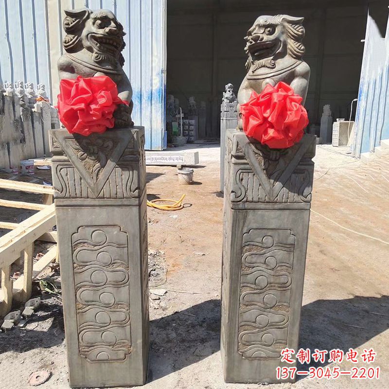 昆明石狮子栓马桩