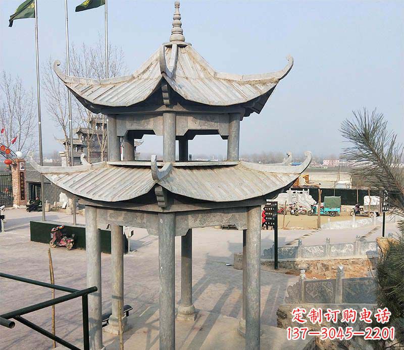 昆明双层户外凉亭石雕