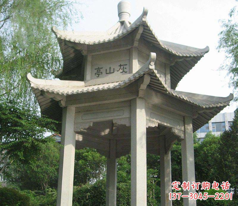 昆明双层石凉亭石雕