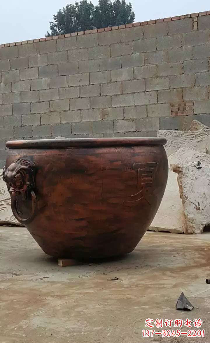 昆明水缸铜雕