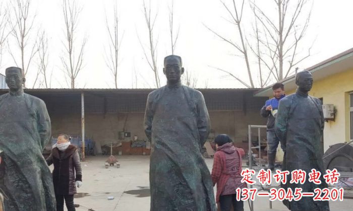 昆明陶行知人物铜雕 (3)