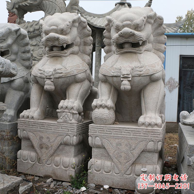 昆明天安门狮子石雕塑