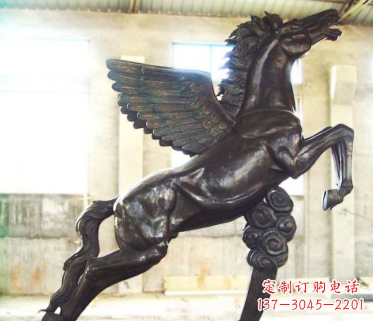 昆明铜雕奔跑飞马雕塑