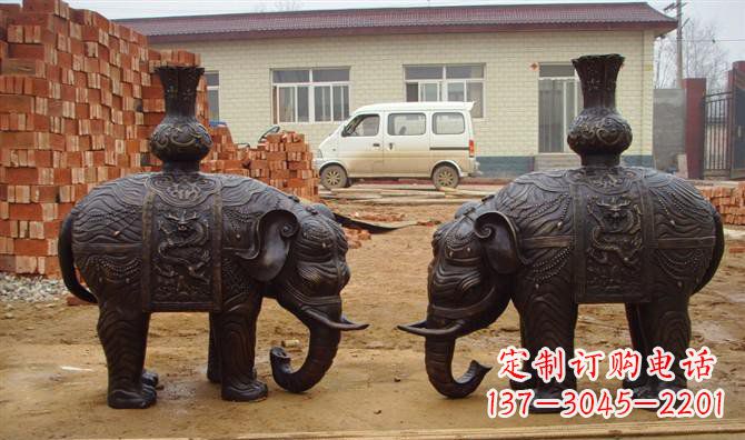 昆明铜雕大象公园动物雕塑