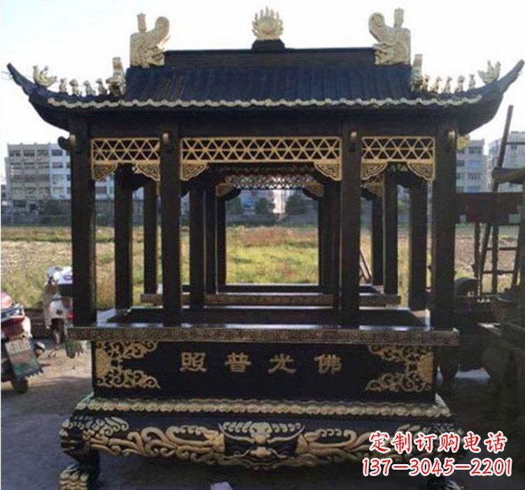 昆明铜雕佛光普照香炉