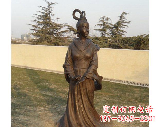 昆明铜雕古代美女人物雕塑