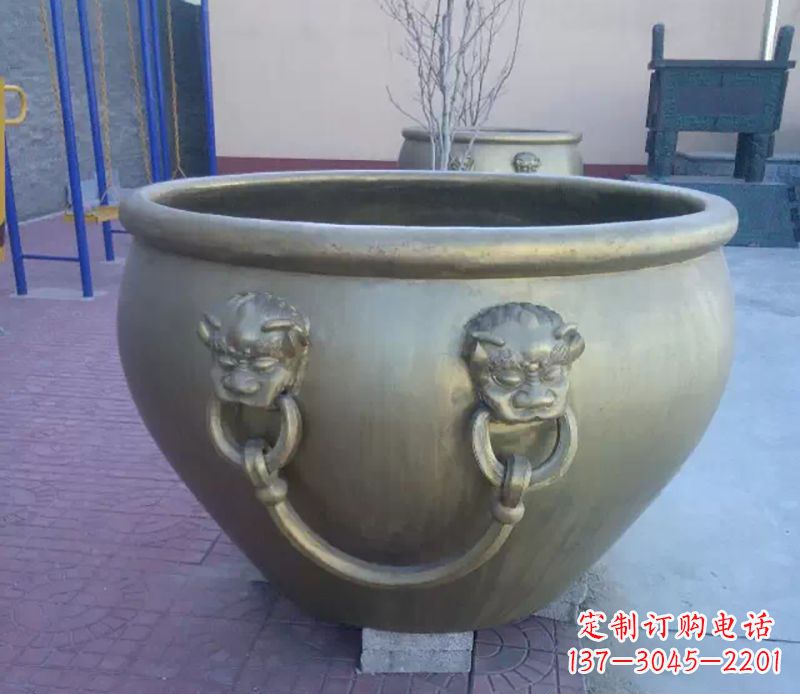 昆明铜雕水缸