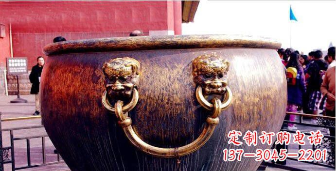 昆明铜雕水缸寺庙景观雕塑