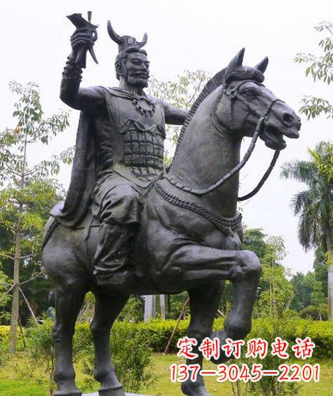 昆明铜雕炎帝骑马