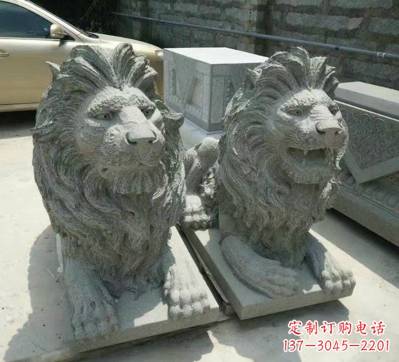 昆明卧式狮子石雕