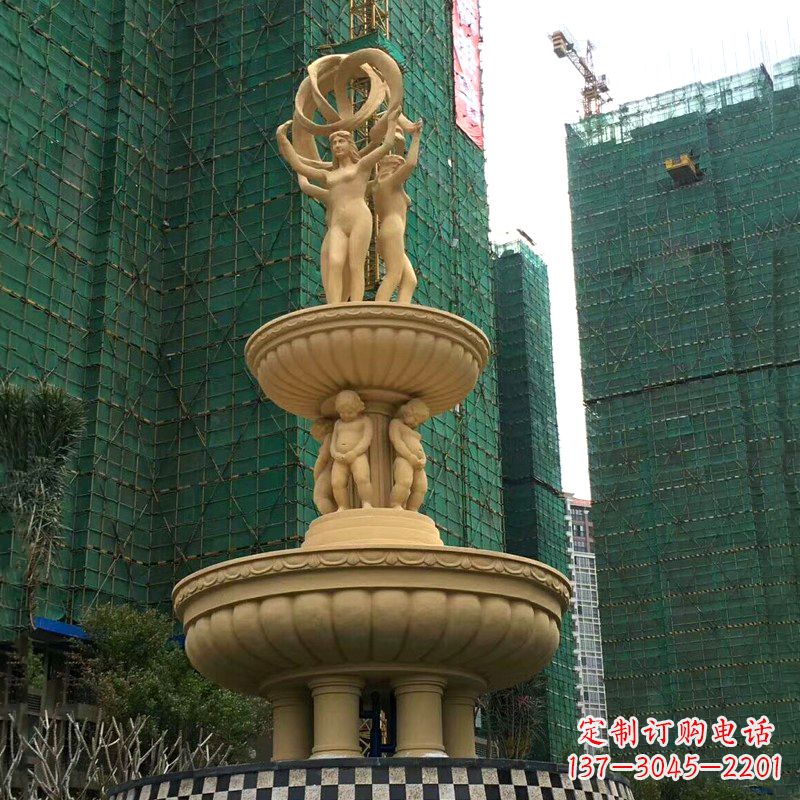 昆明小区大型欧式人物景观喷泉