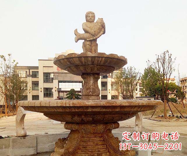 昆明小区景观欧式喷泉石雕