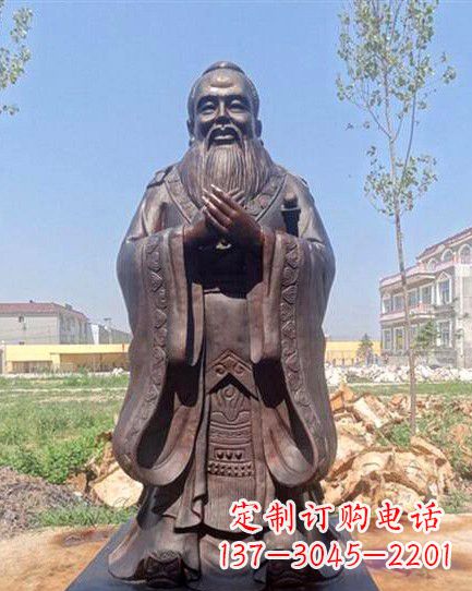 昆明校园孔子雕像 (2)