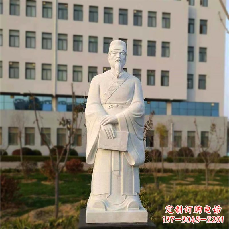 昆明校园名人汉白玉雕塑医院医学院古代著名人物雕像