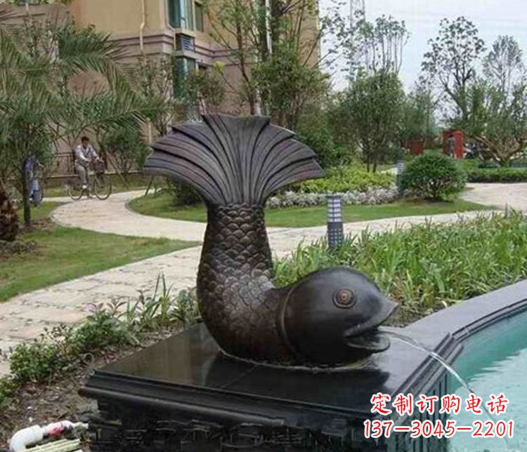 昆明鱼喷泉铜雕