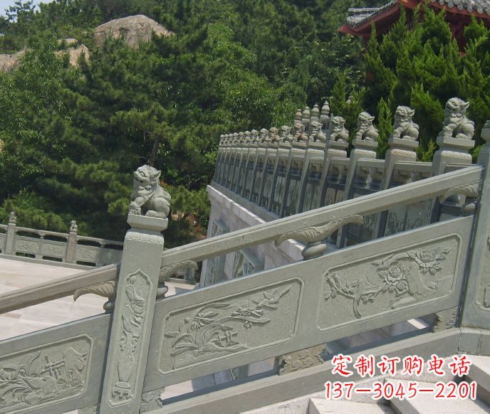 昆明园林仿古石栏板景观石雕 (4)