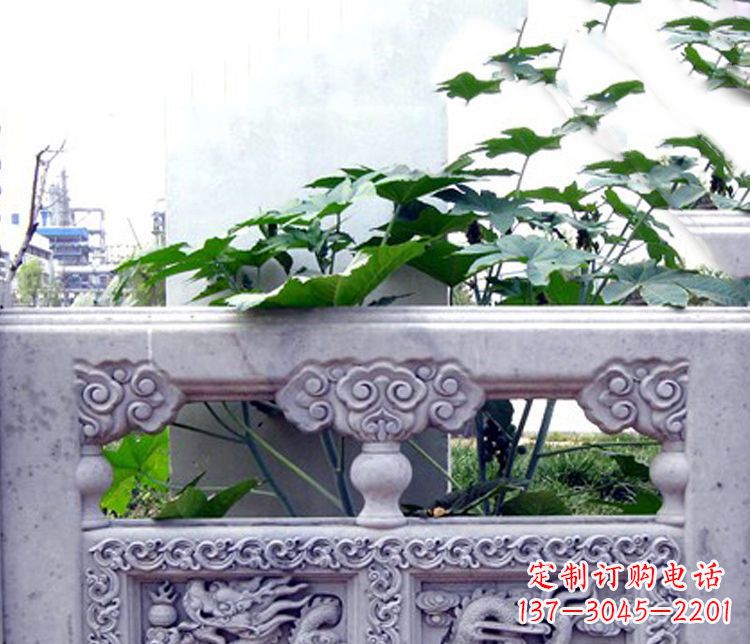 昆明园林仿古石栏板景观石雕 (6)
