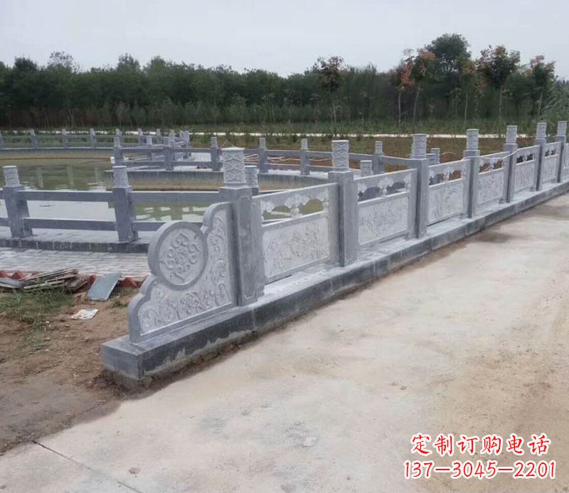 昆明园林仿古石栏板景观石雕 (11)