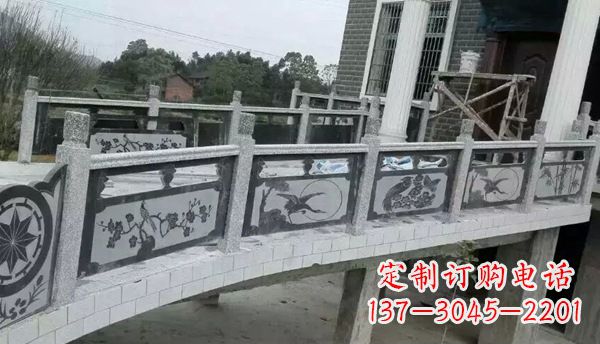 昆明园林仿古石栏板景观石雕 (10)