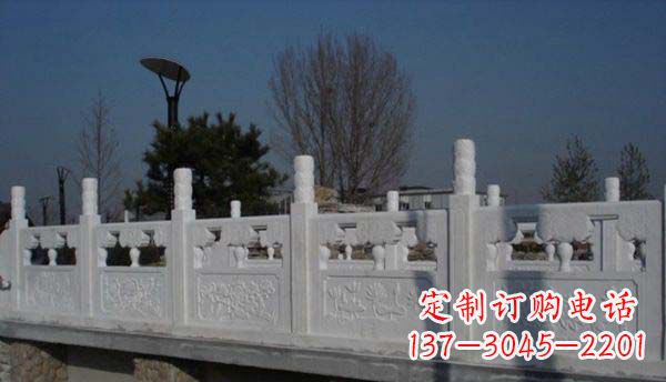 昆明园林汉白玉栏板景观石雕