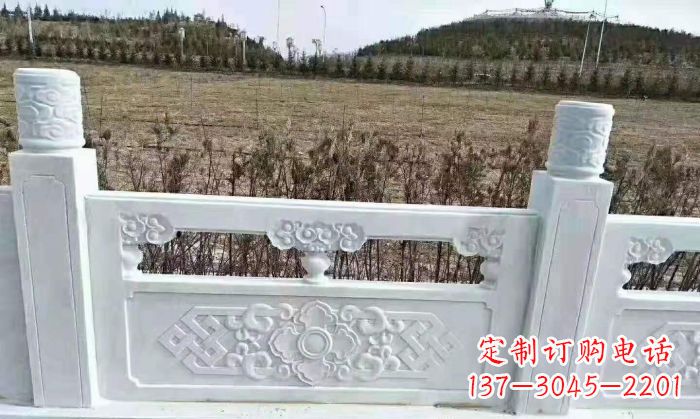 昆明园林汉白玉石浮雕栏板 (4)