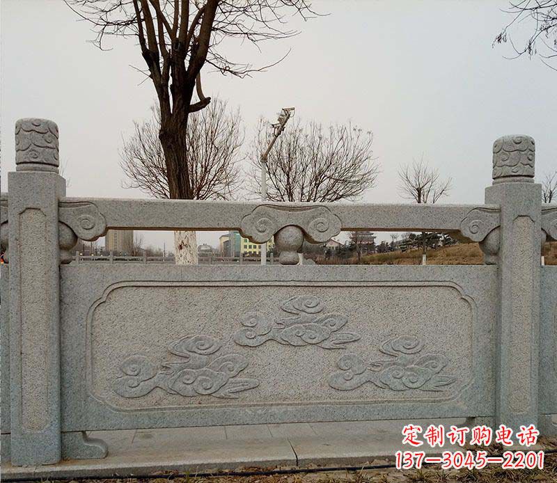 昆明园林护城河石栏板景观石雕