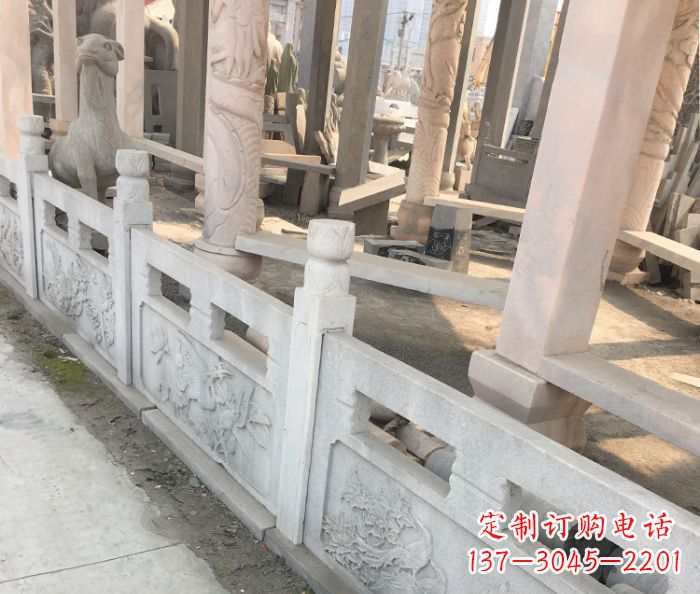 昆明园林景观大理石浮雕栏板石雕