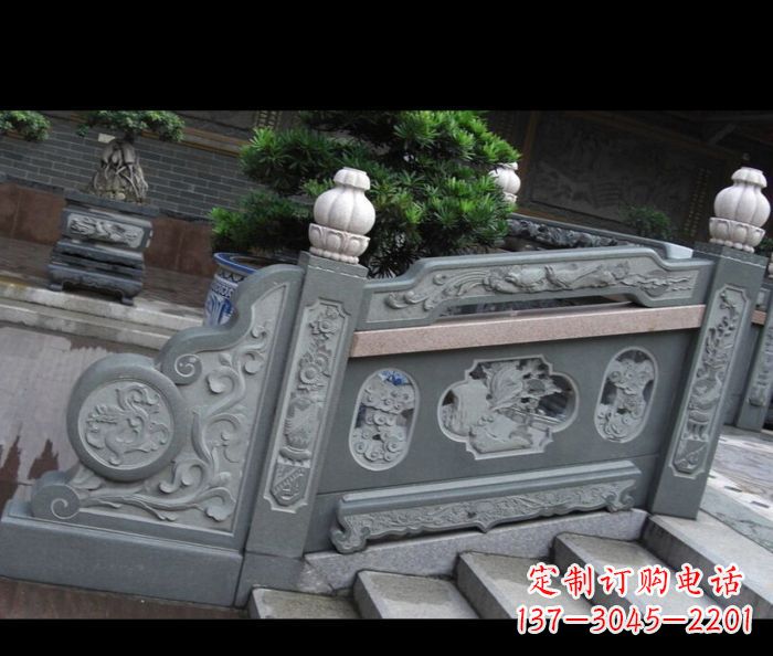 昆明园林景观大理石栏板雕塑 (6)