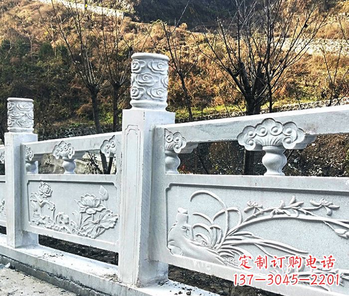 昆明园林景观大理石栏板石雕 (7)